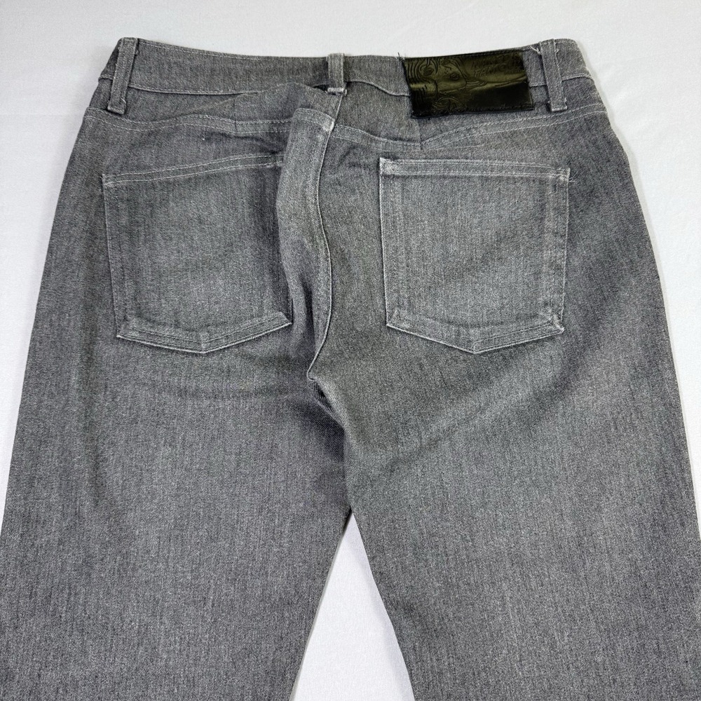 Naked & Famous Skinny Guy Jeans Mens 33x31 (Actual 32x31) Mixed Grey Stretch EUC - Picture 8 of 13